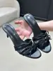 Primer Encuentro con las Zapatillas de Verano 2026 para Mujer Estilo Hada, Punta Redonda, Punta Abierta, Encaje, Sin Cierre, Moño, Tacón de Aguja Alto