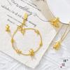 Tienda de oro Puzuo con corona de diamantes de oro arena oso de peluche pulsera joyería exquisita linda para mujer regalo de novia