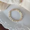 Nuevo Estilo Chino Piedra Ojo de Gato Primavera y Verano Fresco Violeta Cristal de Imitación Pulsera Apilada Elástica Retro de Nicho Pulsera