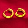 Oro de arena de Vietnam Aretes de Oruga para Mujer Hebilla de oreja hebilla moda femenina aretes de oro de arena aretes de Oruga