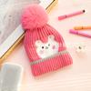 Novo chapéu de inverno para bebê estilo western fofo super fofo chapéu pullover infantil chapéu de lã tricotado quente com forro de fleece para bebê
