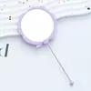 Nuevo Espejo de Rosa con Cuentas DIY, Espejo Portátil de Alta Definición, Espejo de Mano, Espejo de Retoque de Maquillaje para Llevar