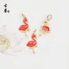 Venta al por mayor de fábrica Colgantes de Esmalte Chapados en Cobre Dorado Cabeza de Tigre Ciervo Gatito Gato Colgantes Pequeños Charms para Pulsera Collar DIY