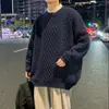 Transfronteiriço Quente Quente em estoque Outono e Inverno Novo Suéter Casual Gola Redonda Suéter Básico plus size Suéter Solto