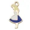 Accesorios para Joyería DIY, Colgantes Pequeños de Aleación Esmaltada, Colgantes de Anime Serie Alicia, Colgantes para Pulsera y Collar