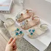 Sandalias Infantiles 2026 Nuevas de Verano Más Vendidas Zapatos de Princesa para Niños Niñas Pequeñas Zapato Cerrado con Pedrería Suela Suave Elegantes Zapatos de Cristal