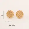 Pendientes de Diseño de Nicho con Forma de Rombo de Diamante con Pequeñas Perlas de Arroz, Lujo Ligero, Moda de Gama Alta, Pendientes Elegantes y con Estilo, Populares en Xiaohongshu