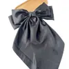 Pinza para el pelo con lazo de satén popular transfronterizo, pinza de resorte grande, color sólido, para la parte posterior de la cabeza, accesorios para el cabello para mujer