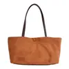 Bolsa de Veludo Camurçado Paleta de Cores Outono Inverno Bolsa Tote Fosca Retrô Grande Capacidade Feminina para o Trabalho Ombro Único Bolsa de Axila