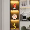 Decoraciones Modernas para Gabinetes de Vino, Muebles de Sala de Estar de Lujo Ligero, Decoración del Hogar de Gama Alta, Artesanía para Gabinetes de TV