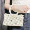 Bolsa de Mão Pérola Versátil da Moda para Mulheres Verão 2025 Nova Bolsa Pequena de Ombro Transversal Estilo Chanel de Alta Qualidade