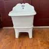 Fregadero para Fregar para Uso Doméstico, Balcón Exterior, Estilo Baño, Fregadero de Cerámica para Fregar, Fregadero Pequeño para Fregar, Tina para Fregar