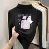 Y2372# cuhk meninos e meninas roupas infantis Coringa camiseta de manga comprida roupas infantis casaco de outono de veludo Coringa camiseta moda