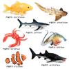 Simulação Tubarão Modelo de Animal Marinho Grande Tubarão Branco Megalodon Tubarão Tigre Baleia Azul Polvo Polvo Lagosta Brinquedo