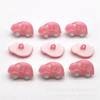 Botões plásticos de carro coloridos de fábrica, botões de desenho animado decorativos feitos à mão para jardim de infância, lição de casa DIY