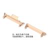 Adecuado para Xiaomi Mi Band 8/9/10Pro Conector Metálico Redmi 4/5 Pieza de Cabeza Conector de Correa de Acero Inoxidable