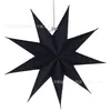 Suministro Listo de Estrellas de Papel de Nueve Puntas de 30 cm Colgantes, Decoraciones para Fiestas Navideñas, Decoraciones para Ventanas de Centros Comerciales de Jardín de Infancia