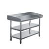 Mesa de Trabalho Retangular Espessa de Aço Inoxidável para Cozinha de Hotel com Painel Lateral Mesa Operacional de Borda de Cozinha Mesa de Corte