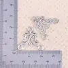 Pingente de Liga de Zinco Oca Vintage Antigo de Prata com Anel Duplo Encaixável para DIY Charme de Pulseira Acessórios de Colar Venda por Atacado