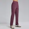 Pantalones Deportivos Nuevos de Primavera y Otoño para Mujer Cintura Elástica Alta Elasticidad Transpirables Pierna Ancha Pierna Recta Pantalones de Running Fitness Yoga