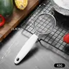Acero inoxidable oreja puntiaguda mango de madera colador pequeño casero cocina leche de soya jugo filtro de residuos de té herramientas de repostería tamiz para harina