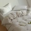 Funda de edredón de una sola pieza Tencel ultra fina con amoníaco líquido para verano, funda de edredón Lyocell de color liso de seda helada para dormir sin ropa, venta al por mayor