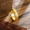 Anel Feminino Dourado Areia Vietnamita Estilo Chinês Flor de Pessegueiro, Anel Aberto Ajustável, Artesanato Tradicional, Fornecimento Direto do Fabricante de Joias de Yiwu