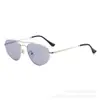 Gafas de Sol Metálicas de Doble Puente Multicolor Modelo Nuevo 2026 Moda Europea y Americana Transfronteriza Elegantes de Gama Alta Versátiles Gafas de Sol con Protección Solar