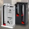 Máquina de Bolsas para Paraguas Sin Energía Automática Acero Inoxidable Doble Cabezal Bolsa para Cubierta de Paraguas Máquina de Paraguas de Lujo con Barril de Almacenamiento Bolsa Larga y Corta