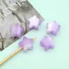 Cuentas de resina con imitación de ojo de gato de estrella y arena movediza de 16 mm, agujero recto, estrellas pentagonales, accesorios hechos a mano para cadena de teléfono móvil con cuentas DIY
