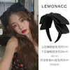 Diadema de lazo grande estilo Song Zhiya para mujer, parte superior craneal alta, negro de gran tamaño, pasador, diadema, tocado, accesorios para el cabello