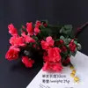 Buquê Artificial de Azaleia de Sete Ramos, Arranjo Floral para Sala de Estar, Decorações de Canteiros de Flores para Atmosfera Externa de Shopping