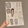 Pasador de Pelo en Forma de U con Perlas para Mujer, Pinza para Moño, Herramienta de Peinado, Pasador Fijo, Nuevo Estilo Chino, Accesorio de Cabello de Alta Gama