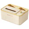 Caja de Pañuelos de Lujo Ligero, Mesa de Centro de Escritorio, Caja Creativa de Almacenamiento para Control Remoto, Caja Comercial Multifuncional para Palillos de Hotel, Caja de Pañuelos