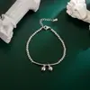Um sino que toca a cada passo, design de joia original, presente simples para melhores amigos, pulseira de estilo fresco e natural para mulheres
