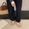 Zapatos Planos de Ballet Vintage de Cuero con Hebilla para Mujer que Aumentan la Altura Interior, Zapatos Mary Jane Nariz de Cerdo para Mujeres Menudas