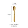 Cucharas de Bambú para el Hogar para Sopa y Comer, Cubiertos de Madera, Cucharas Pequeñas, Cucharas de Madera con Mango Largo para Miel y Café Comerciales, Personalización al por Mayor