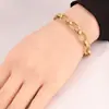 Estilo Europeo y Americano Moderno Sencillo Hip-Hop Acero Inoxidable Ovalado Alambre Retorcido Pulsera Cadena para Clavícula Fabricante de Venta Directa