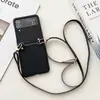 Moderna y Sencilla, Adecuada para Funda de Teléfono Móvil Samsung Zflip5, Plegable Hacia Arriba y Hacia Abajo, Zflip3 Estilosa Japonesa y Coreana Flip6 Anti-Caídas