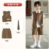 Ropa Formal Infantil Estilo Chino, Conjunto de Chaleco Bordado Estilo Nacional, Atuendo para Fotografía de Padrino de Boda Infantil, Atuendo para Anfitrión de Evento del 1 de Junio