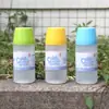 Garrafa Portátil Espacial, Garrafa de Água Plástica de Verão, Viagem ao Ar Livre, Esportes, Estudantes, Crianças, Copo de Água Portátil Anti-Queda e à Prova de Vazamento com Tampa