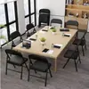 Cadeira Dobrável Multifuncional de Metal Simples com Encosto Portátil Cadeira de Jantar Cadeira de Treinamento Cadeira para Computador de Escritório Banqueta Venda por Atacado