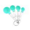Juego Personalizado de 8 Piezas de Cucharas Medidoras con Mango de Acero Inoxidable y Vasos Medidores de PP, Gadgets de Cocina, Juego de Cucharas Medidoras de Doble Escala