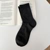 Calcetines de mujer primavera y verano nuevos negros Grises transpirables sin costuras calcetines finos versátiles adelgazantes calcetines hasta la pantorrilla calcetines de media caña calcetines de mujer
