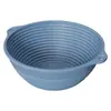 Cesta de Fermentación de Pan Popular Transfronteriza Plegable para Masa Bol de Fermentación de Masa Cesta de Fermentación Ovalada de Silicona de Grado Alimenticio