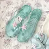 Chanclas de Estrella de Menta Nueva de Ins Chanclas de Cristal Transparente de Verano Zapatos de Playa Súper Suaves para Salir
