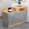 Mostrador de Bar Cajero Pequeño Simple Moderno Tienda de Conveniencia Tienda de Té de Leche Salón de Uñas Recepción Salón de Peluquería Armario de Tienda de Ropa