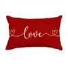 Funda de Almohada para el Día de San Valentín Transfronteriza, Decoración de Ambiente Festivo, Funda de Cojín para Sofá del Hogar, Funda de Cojín para Dormitorio con Estampado de Amor