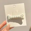 Pinza para el pelo con estampado de leopardo y flores, accesorio para el pelo elegante y exquisito, pinza dulce para flequillo, pinza para el pelo para mechones sueltos, adorno para el pelo elegante y exquisito