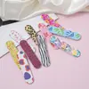 Mini Lixa de Unha Estampada com Padrão de Nail Art, Lixa de Unha Colorida Polidora Dupla Face cm